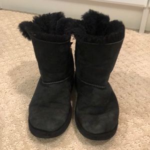 Uggs Bailey Bow Black Boot Size 1